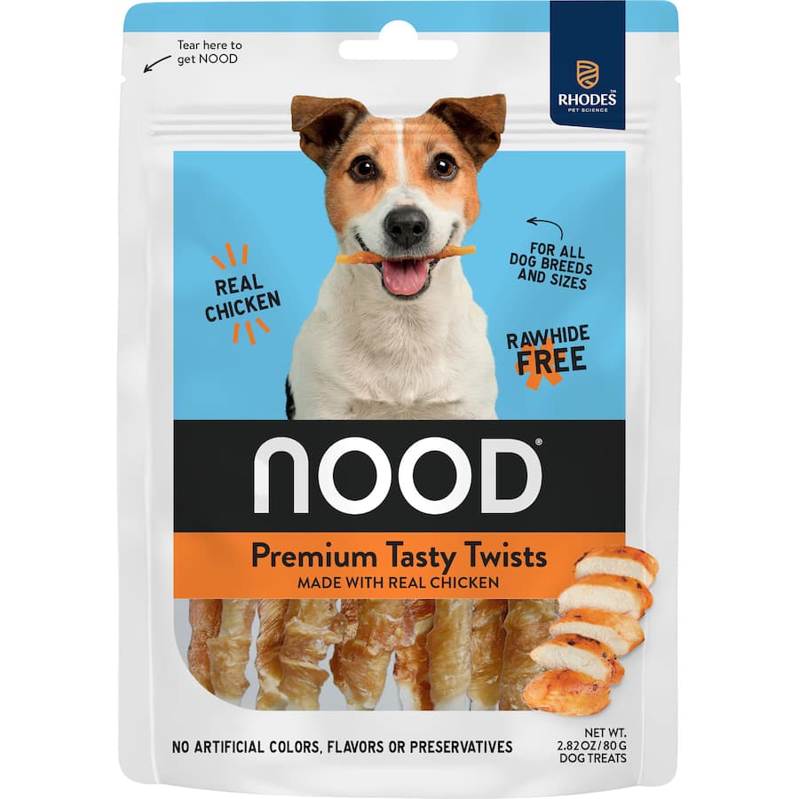 Nood Dog Treats Chicken Twists Pouch 80g