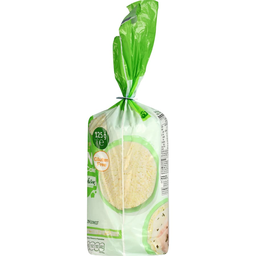 Woolworths Rice Cakes Sour Cream & Chives 125g