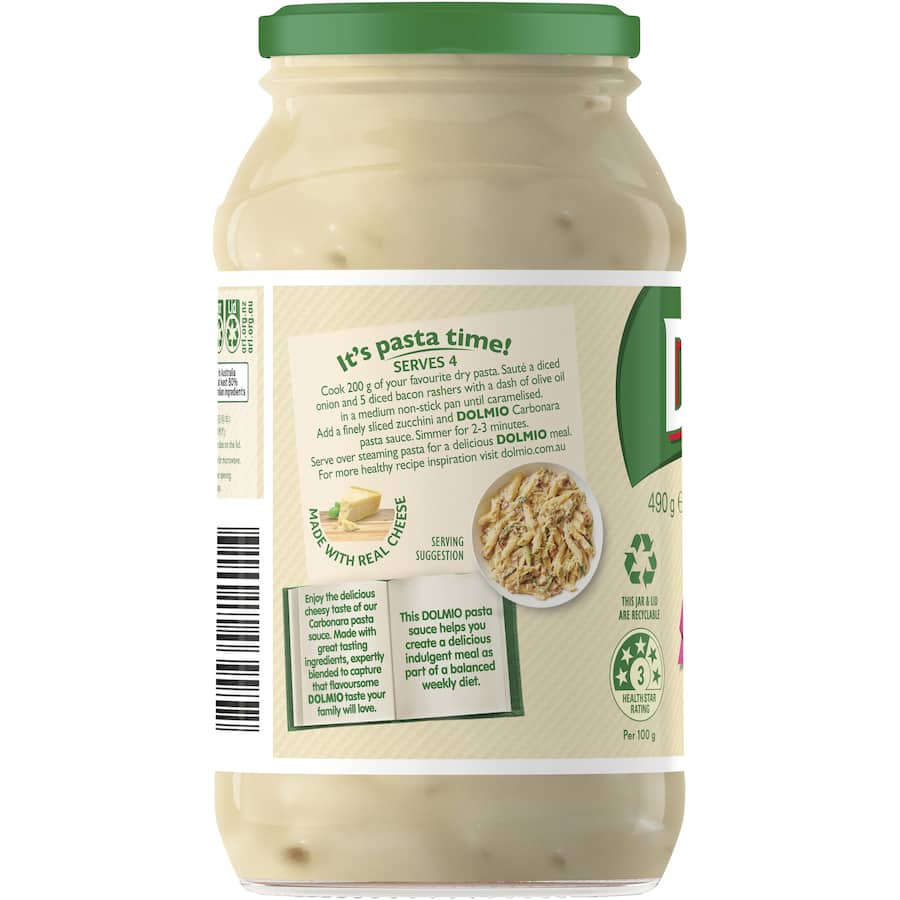 Dolmio Pasta Sauce Carbonara 490g