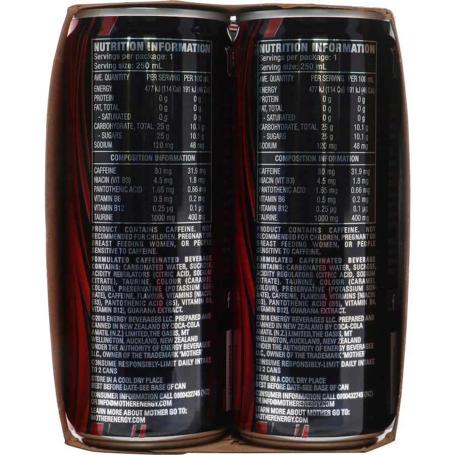 Mother Energy Drink 250ml cans 6pack