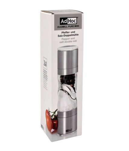 Duomill Pure Pepper + Salt Double Mill - AdHoc 15cm (S/Steel)