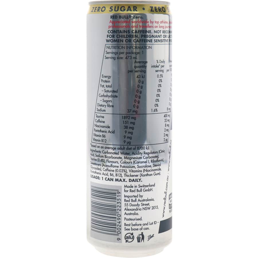 Red Bull Zero Energy Drink Single can 473mL