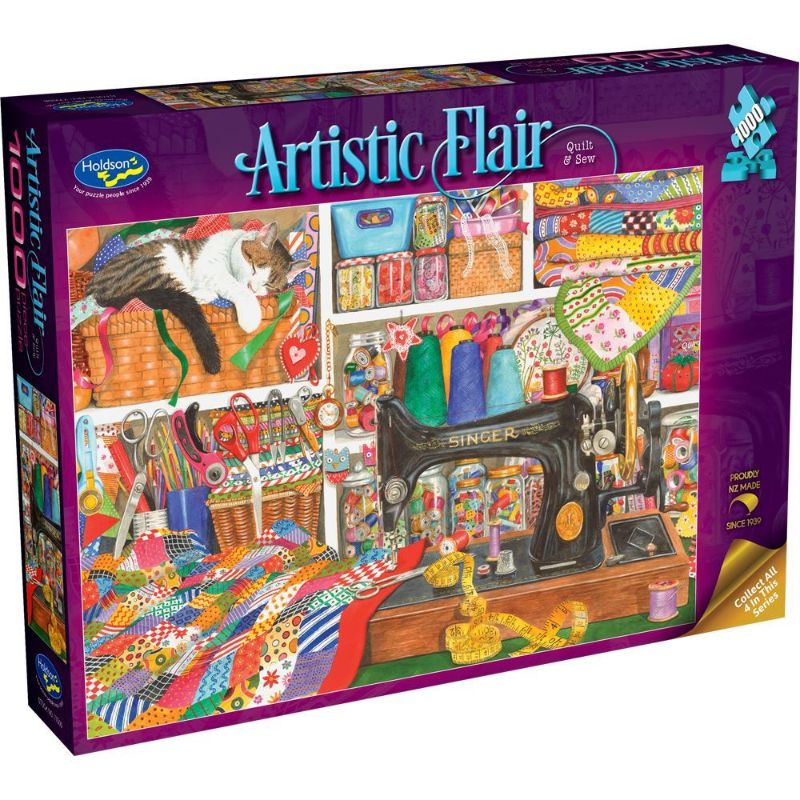 Holdson Puzzle - Artistic Flair, 1000pc (Quilt & Sew)