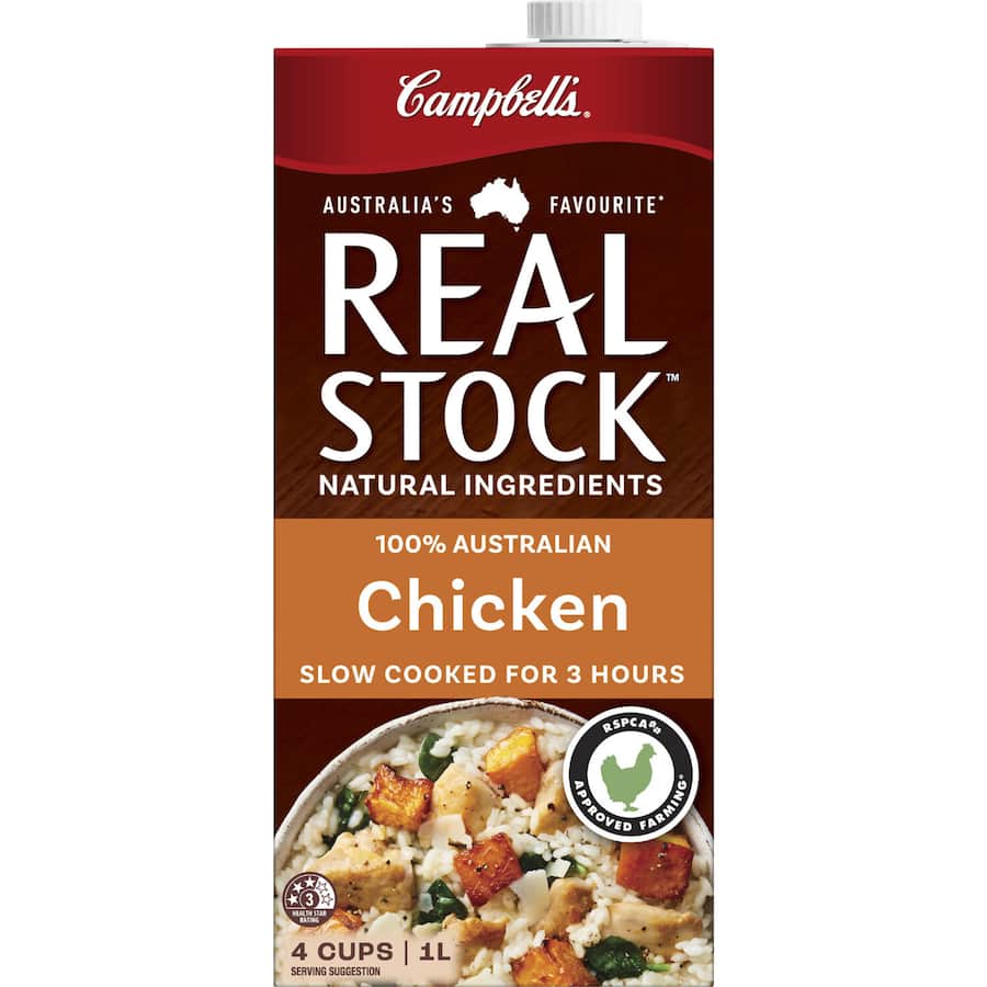 Campbells Real Stock Chicken Stock Liquid Carton 1L