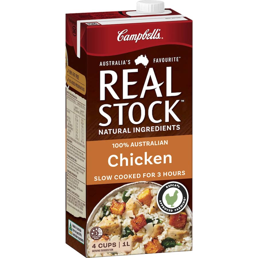 Campbells Real Stock Chicken Stock Liquid Carton 1L