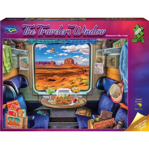 Jigsaw Puzzle - The Travelers Window Monument Valley Train (1000pcs)