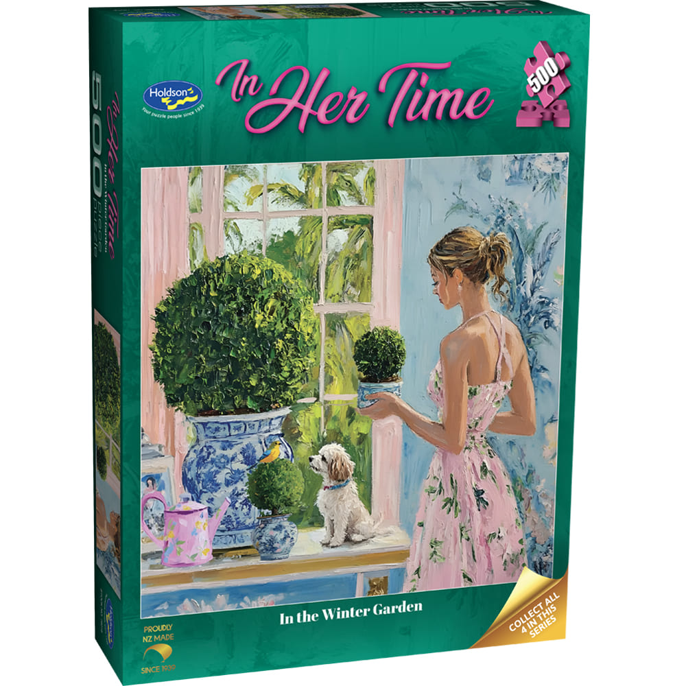 Holdson - In Her Time - 500 Piece Puzzle - In The Winter Garden