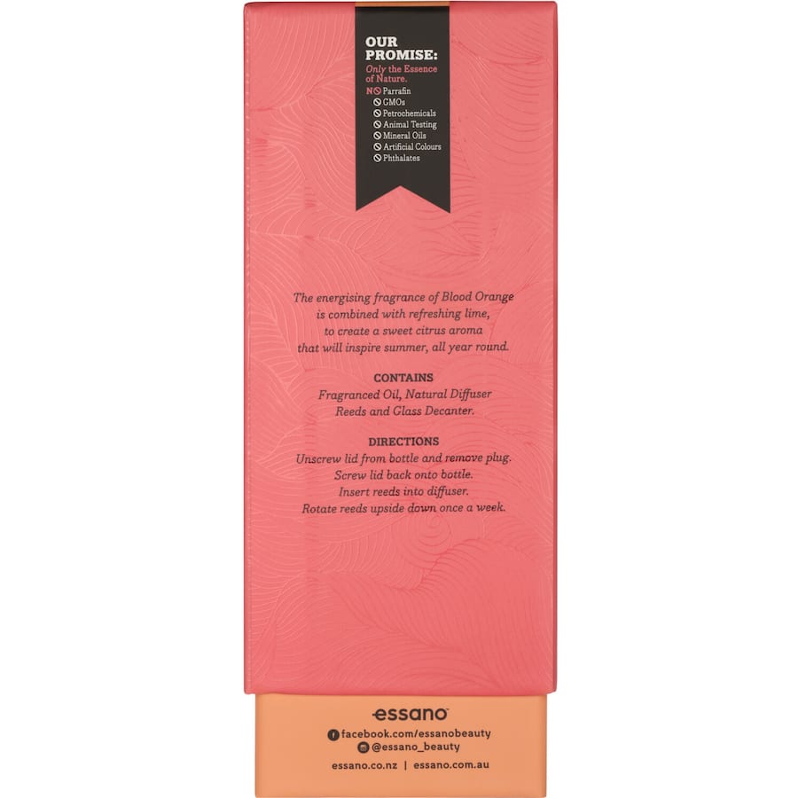 Essano Reed Diffuser Blood Orange & Lime 100mL