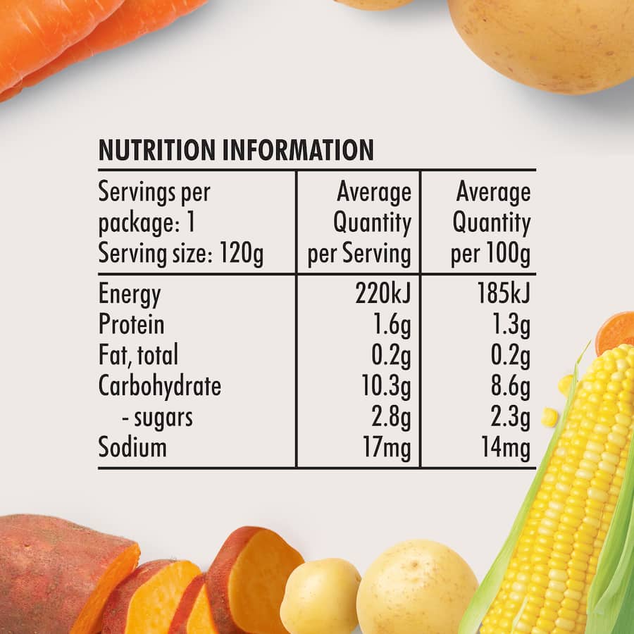 Wattie's Organic Baby Food 4-6+ Months Sweet Garden Vegetables 120g