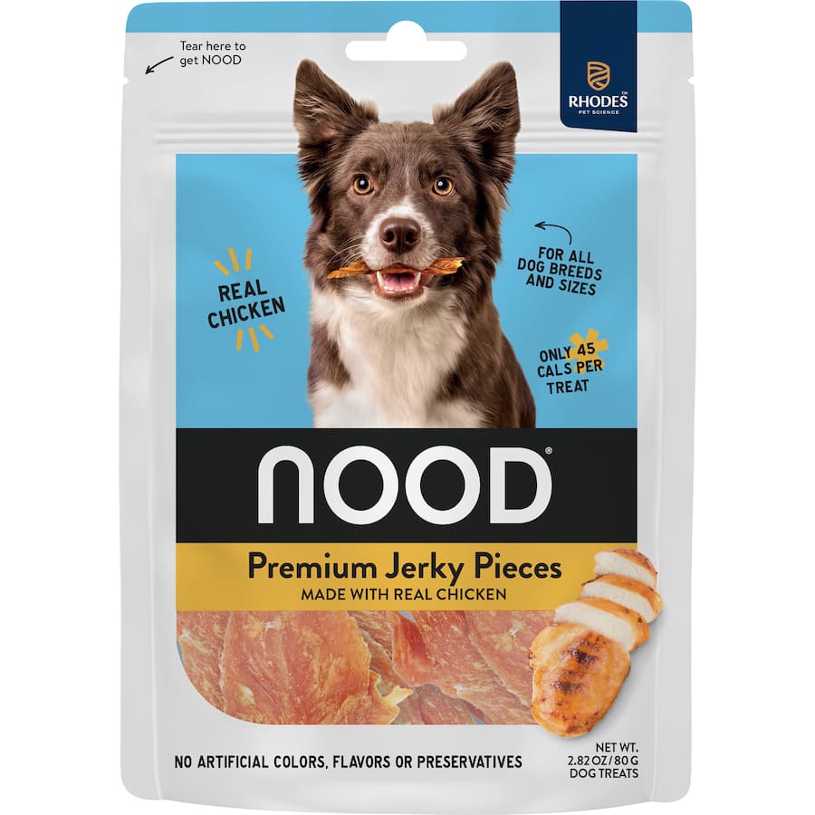 Nood Dog Treats Chicken Jerky Pieces Pouch 80g