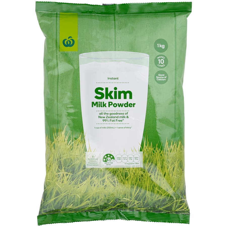 Woolworths Milk Skim Powder Bag 1kg