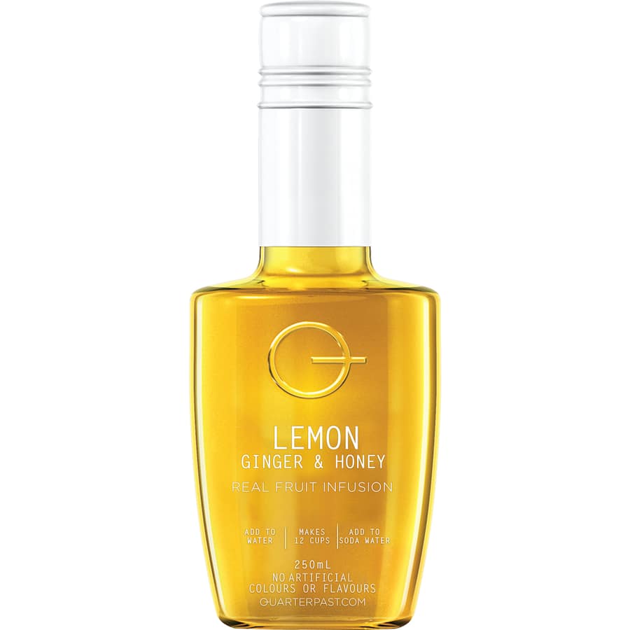 Quarterpast Fruit Syrup Lemon Ginger & Honey 250mL