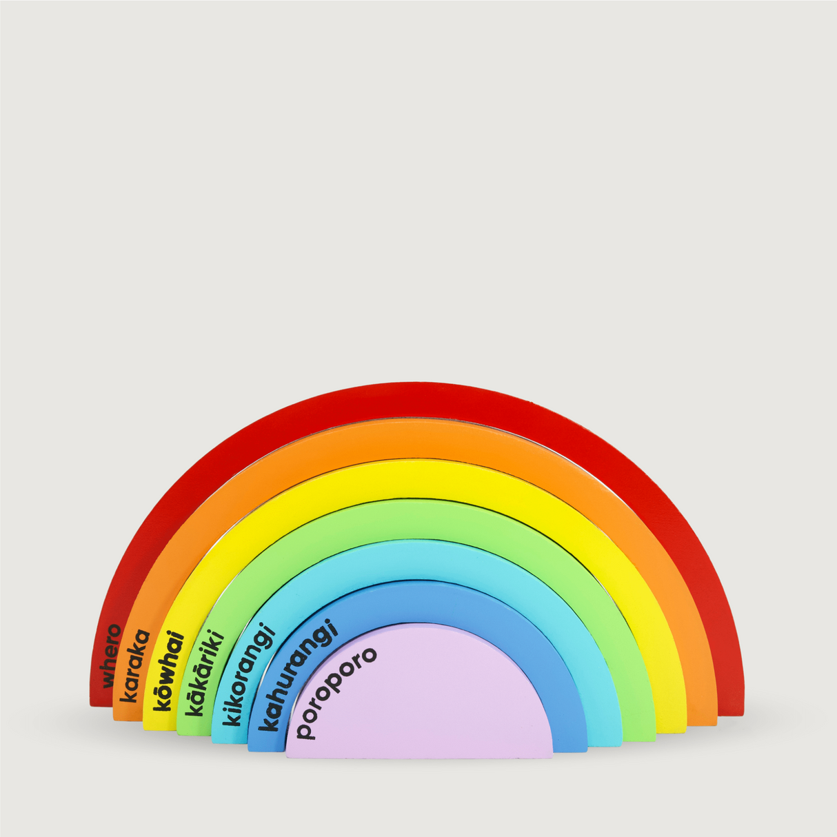Moana Road - Te Reo Rainbow Blocks - Te Reo Maori & English