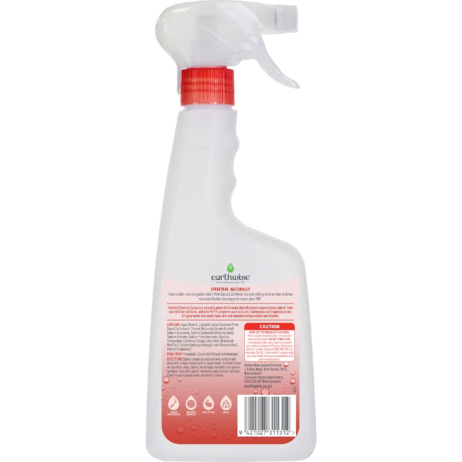 Earthwise Spray Cleaner Kitchen Pomegranate - Trigger 500mL