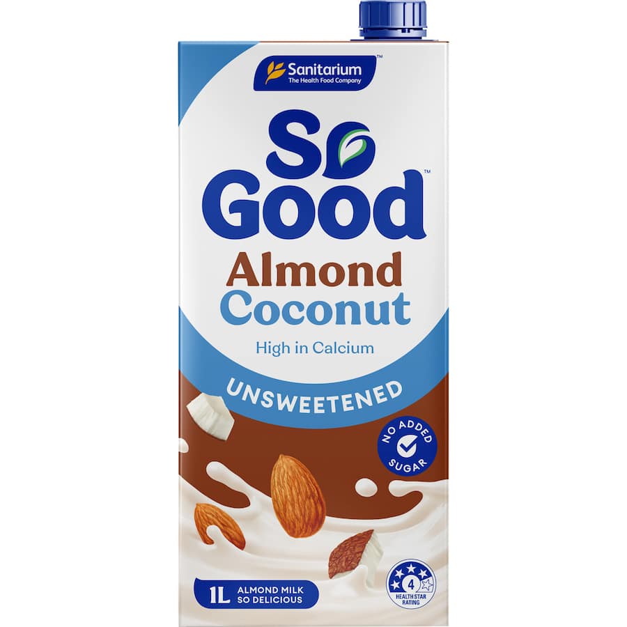 Sanitarium So Good Almond & Coconut Milk Unsweetened Carton 1L
