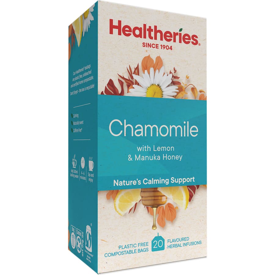Healtheries Herbal Tea Chamomile Lemon & Honey Bags 20pack