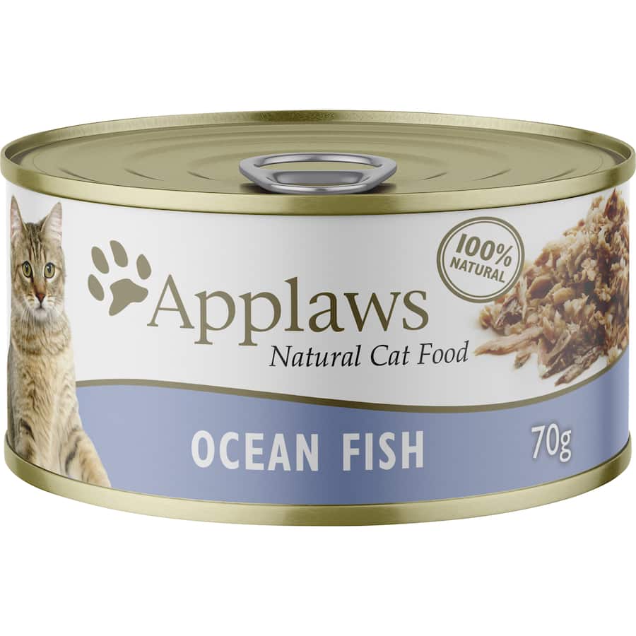 Applaws Wet Cat Food Ocean Fish In Broth Tin 70g