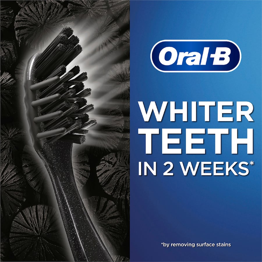 Oral B Toothbrush Cross Action Charcoal 3pack