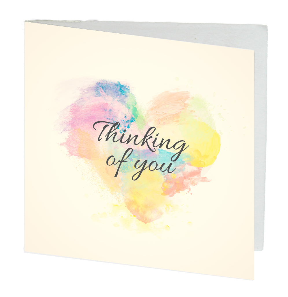 Gift Card Thinking of You Heart Pack of 10 Envelopes included
