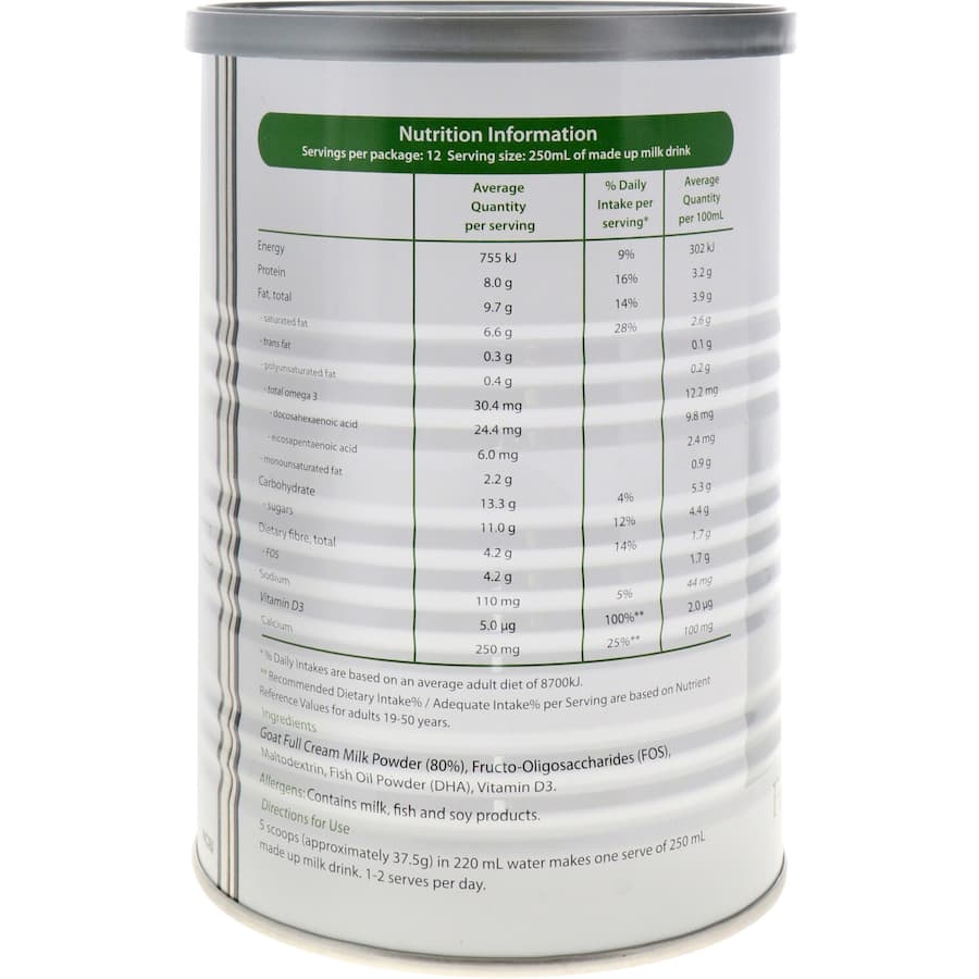 Fresco Nutrition Goats Milk Family Drink Can 450g