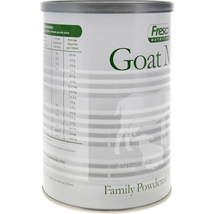 Fresco Nutrition Goats Milk Family Drink Can 450g