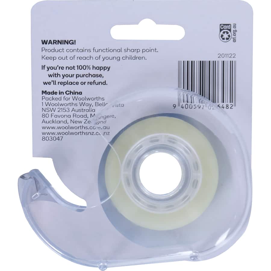 Paperclick Tape Clear With Dispenser