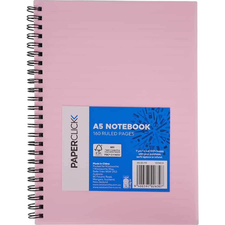 Paperclick Notebook A5 Pp Cover