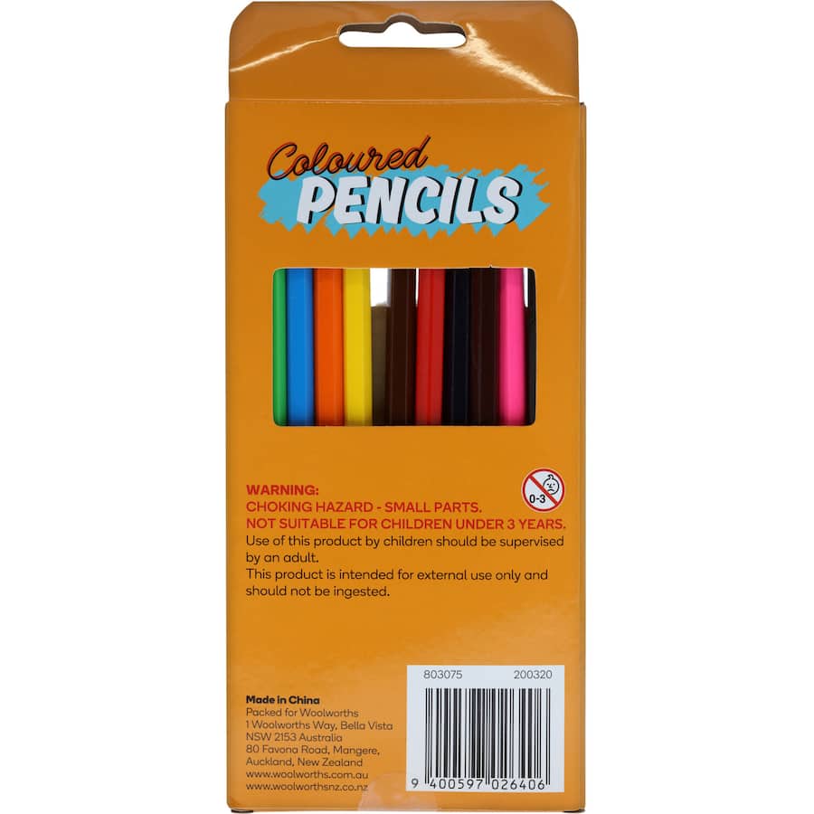 Kids Colouring Pencils 12pack