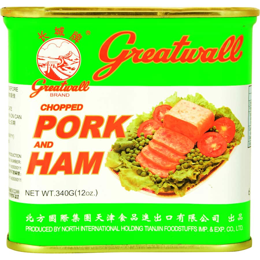Great Wall Ham & Pork Chopped Can 340g