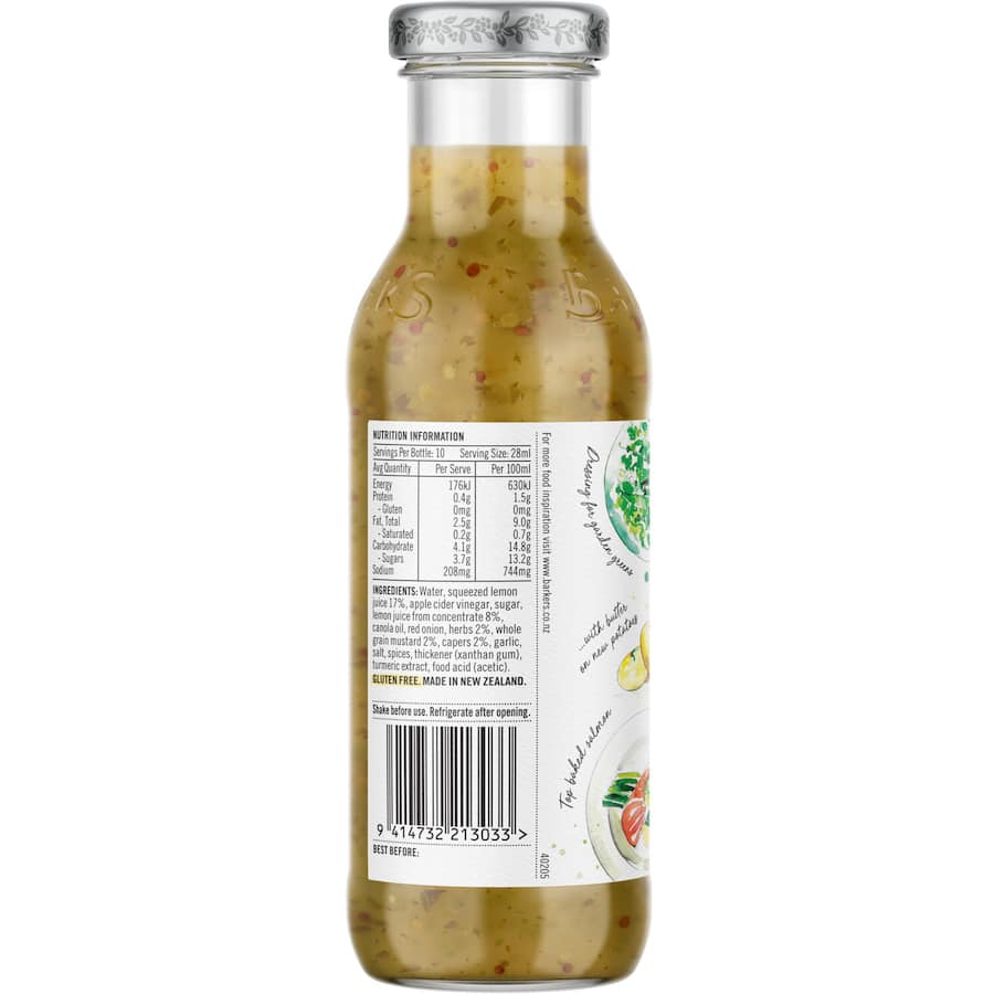Barkers Mustard & Herb Dressing 280mL