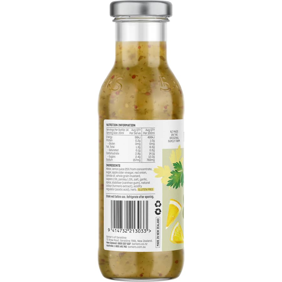 Barkers Mustard & Herb Dressing 280mL