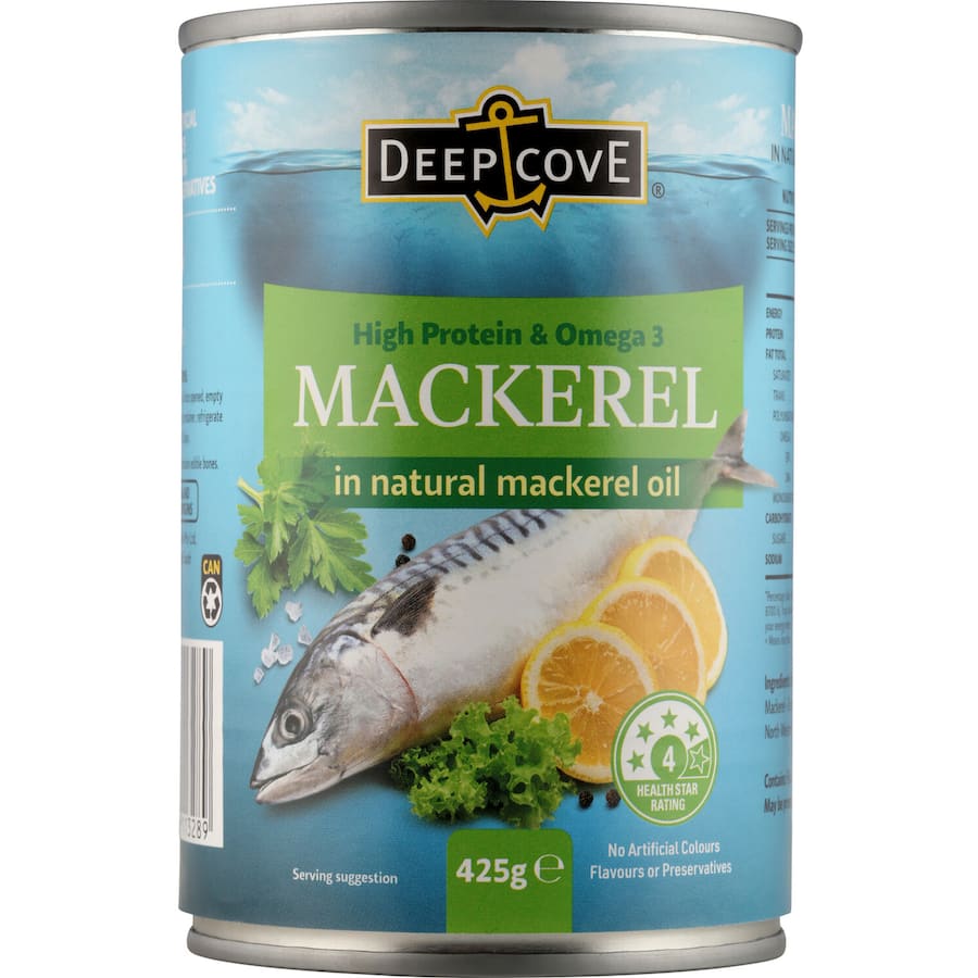 Deep Cove Mackerel In Oil Can 425g