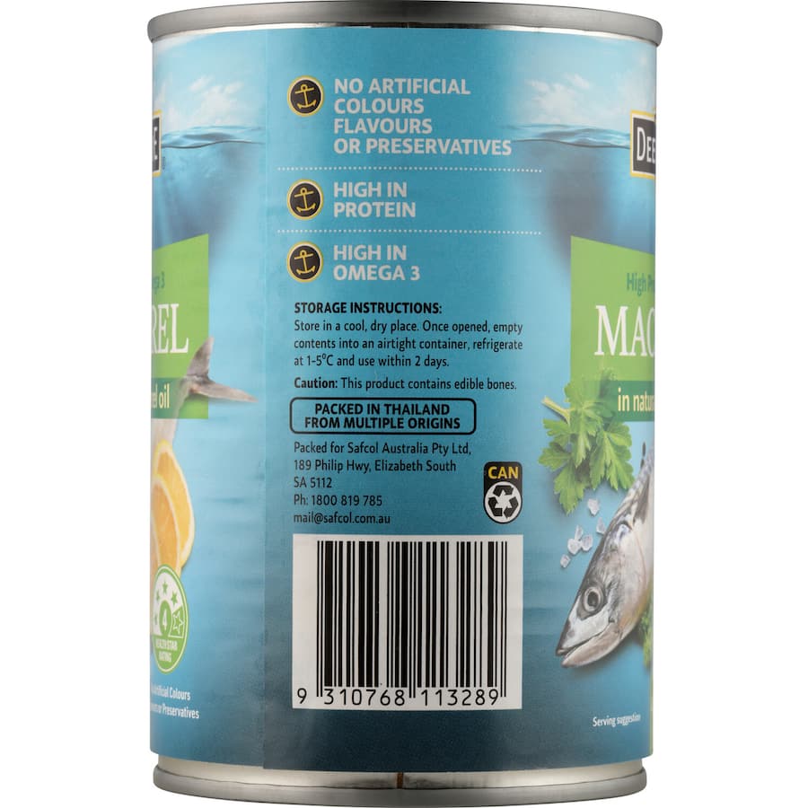 Deep Cove Mackerel In Oil Can 425g