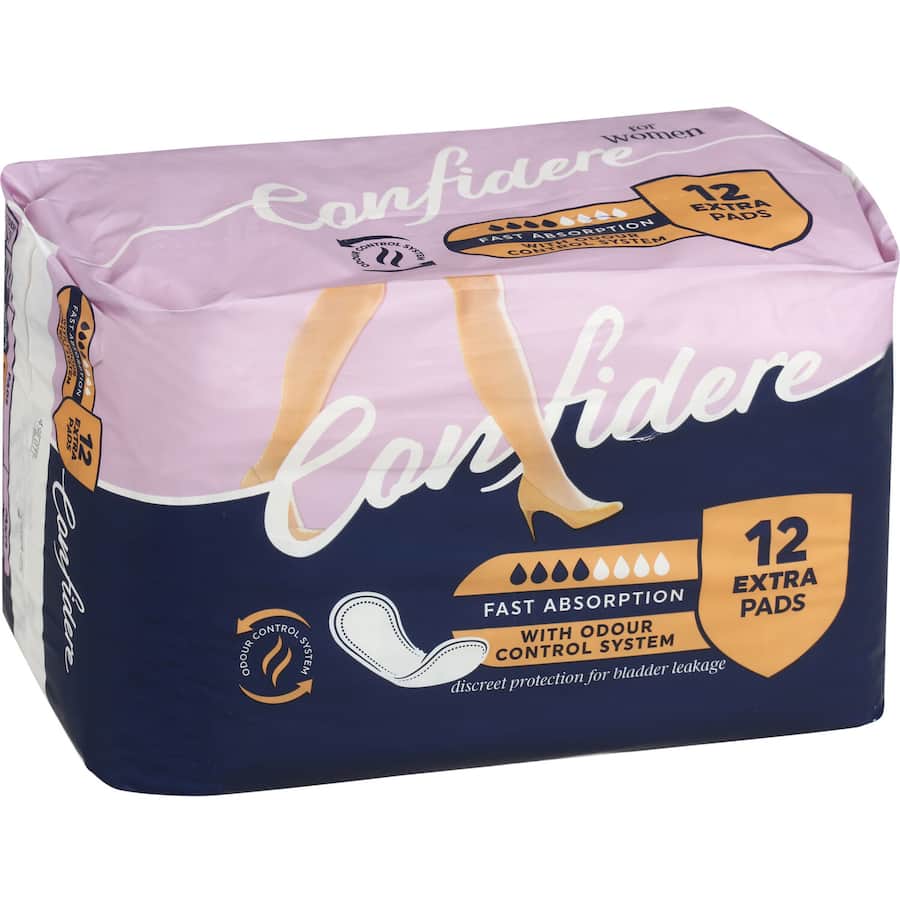 Confidere Womens Incontinence Pads Extra 12pack