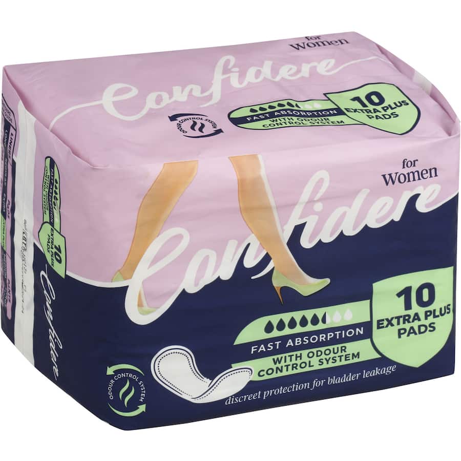 Confidere Womens Continence Pads Extra Plus 10pack