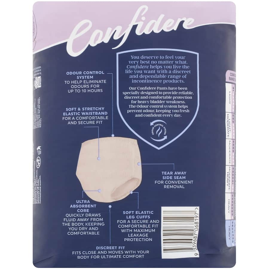 Confidere Womens Continence Pants Large 8pack