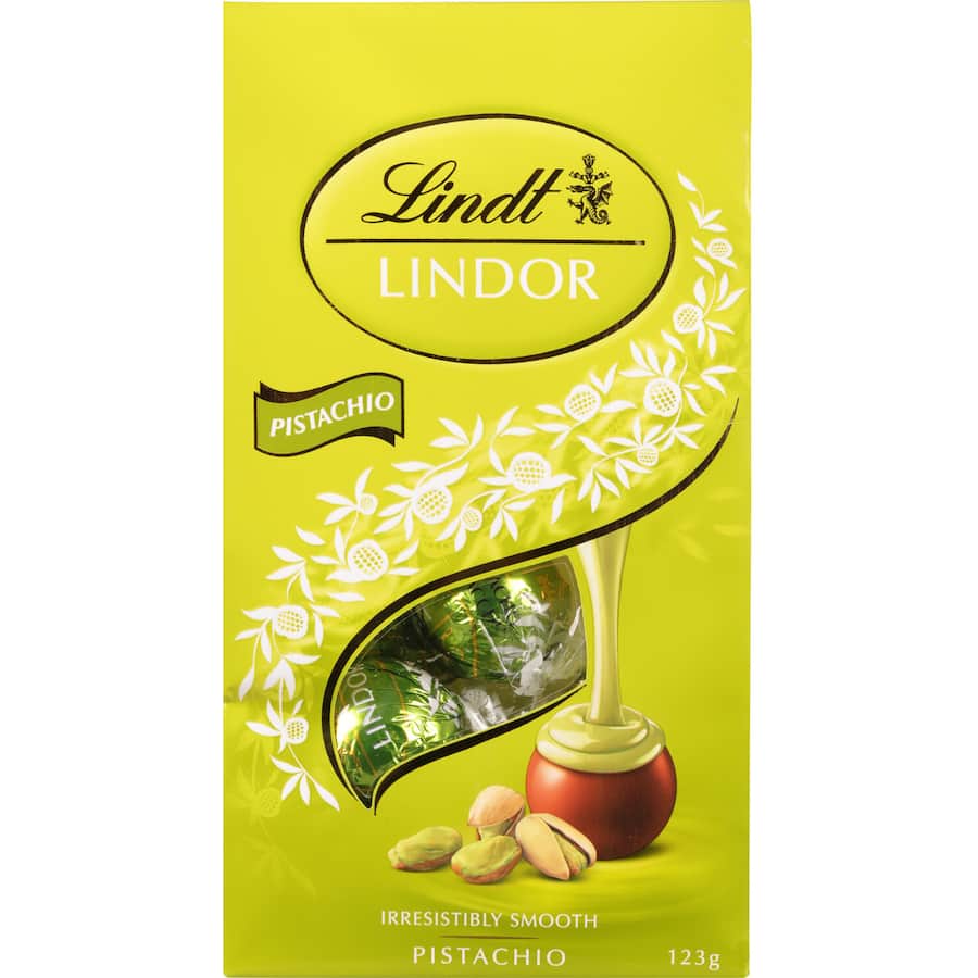 Lindt Lindor Chocolates Pistachio Bag 123g