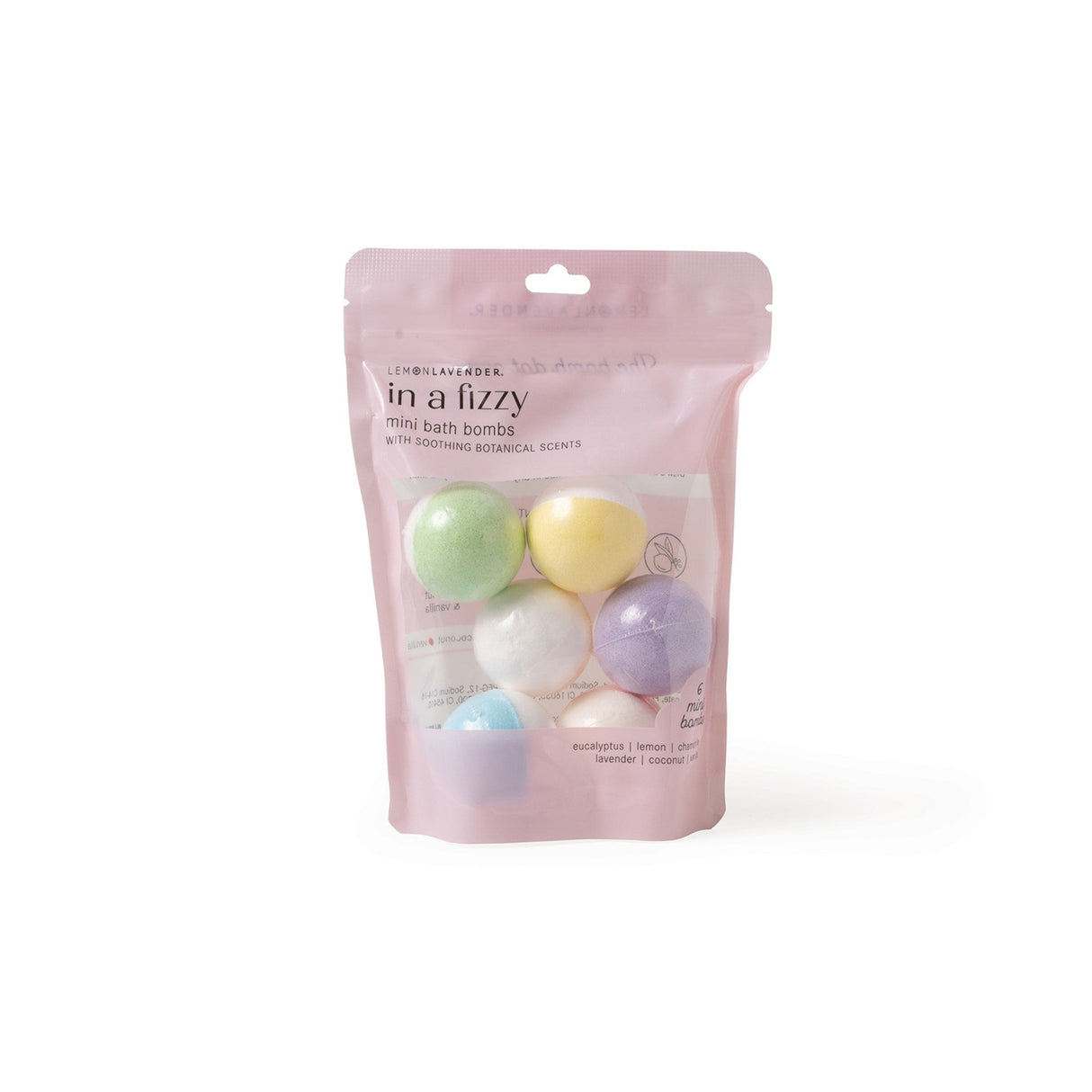 Lemon Lavender In A Fizzy Mini Bath Bombs Display - 12pcs