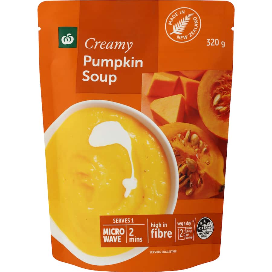 Woolworths Soup Pumpkin Pouch 320g