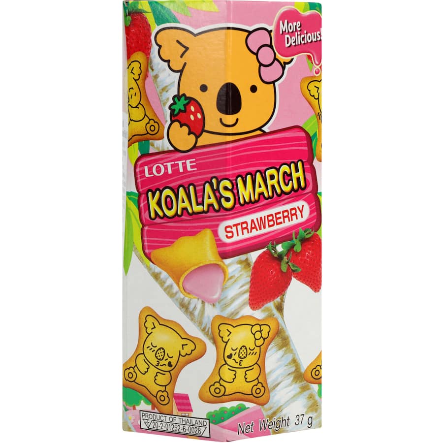 Lotte Koala's March Biscuits Strawberry Filled Box 37g