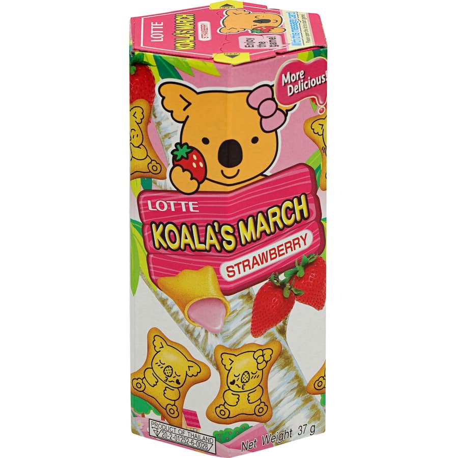 Lotte Koala's March Biscuits Strawberry Filled Box 37g