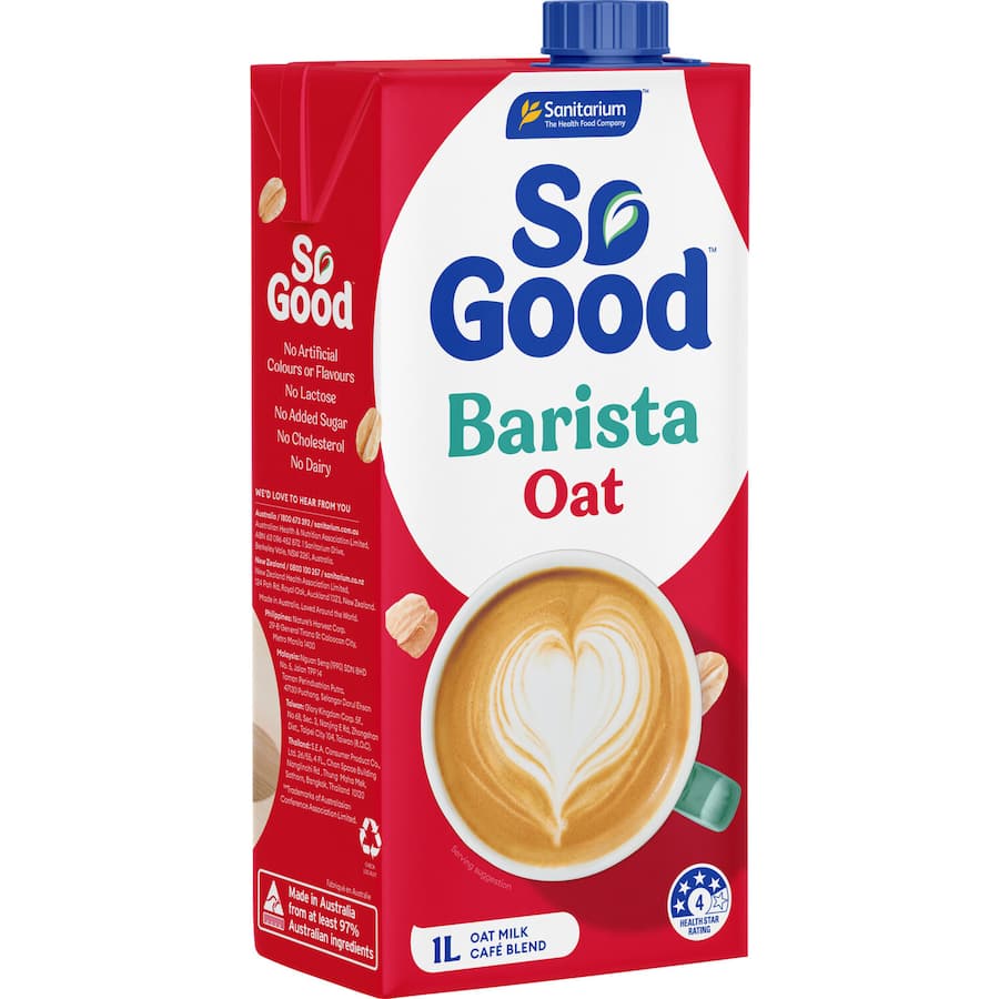 So Good Oat Milk Barista Edition Uht Carton 1L