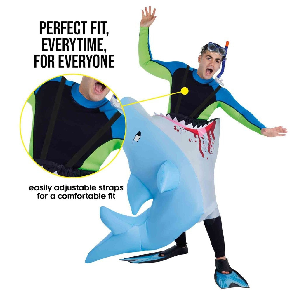 Costume Inflatable Man-Eating Shark Adult Standard Size