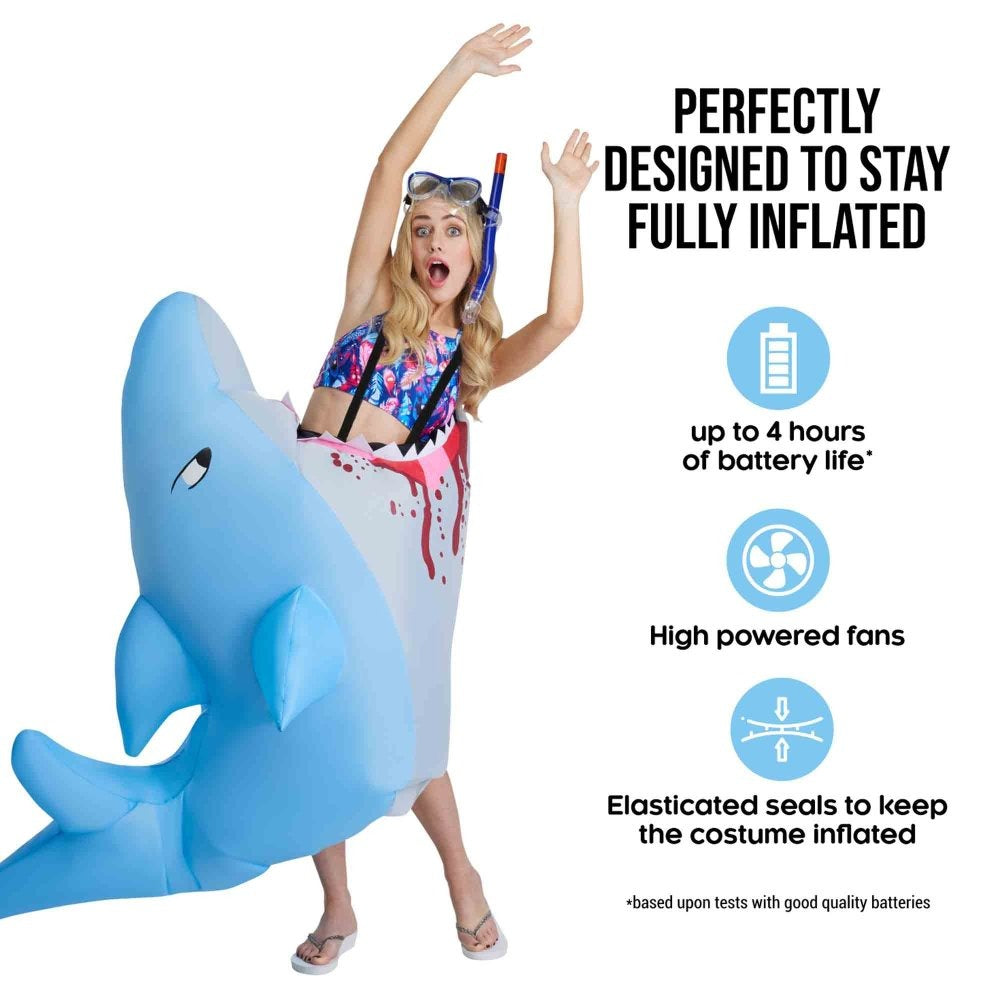 Costume Inflatable Man-Eating Shark Adult Standard Size