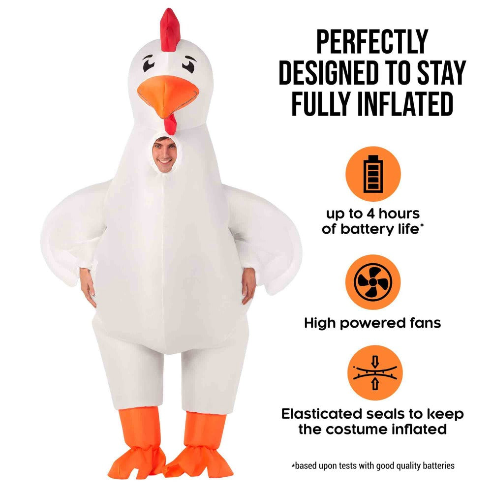 Costume Inflatable Chicken Adult Standard Size