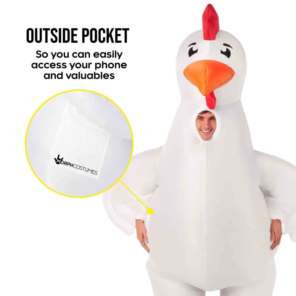 Costume Inflatable Chicken Adult Standard Size