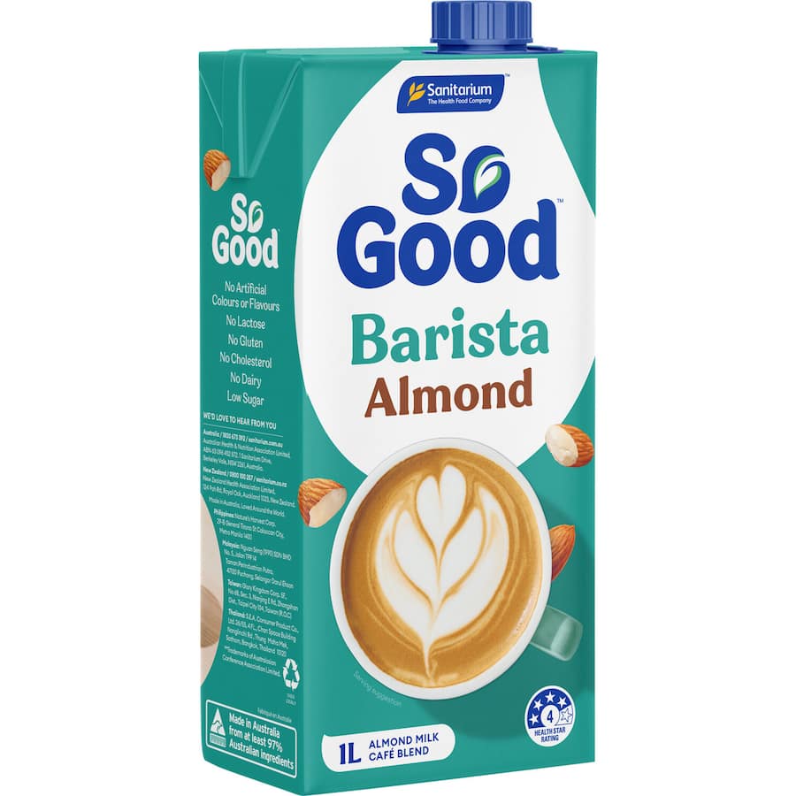 So Good Almond Milk Barista Edition Uht Carton 1L