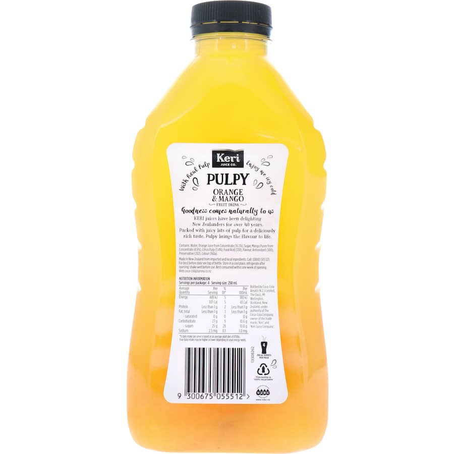 Keri Fruit Drink Pulpy Orange & Mango 1L