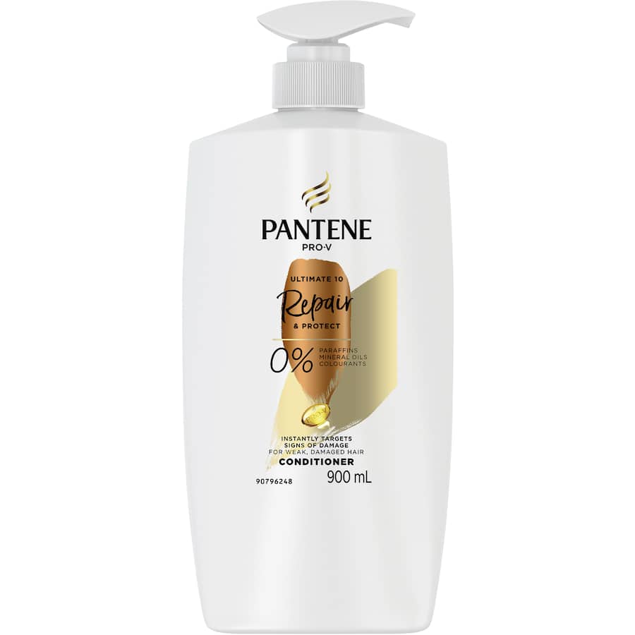 Pantene Pro-v Ultimate 10 Repair & Protect Conditioner For Damaged Hair 900mL