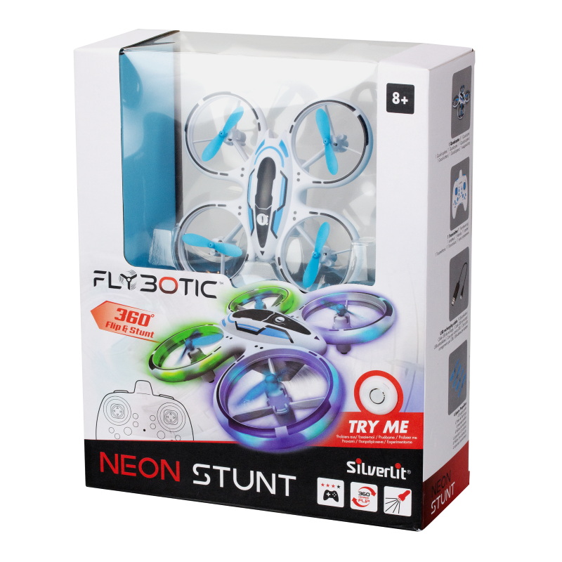 Drone- SILVERLIT FLYBOTIC NEON STUNT
